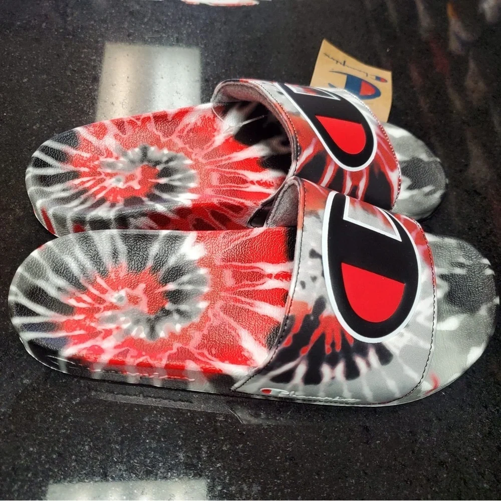 Sz Various champion slides tye dye